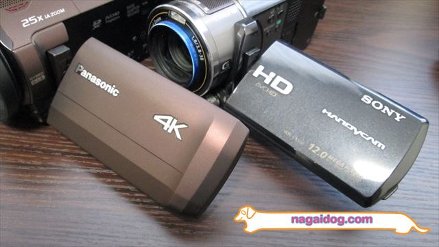 4KビデオカメラとフルHDビデオカメラ