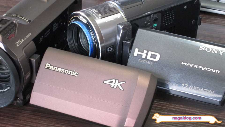 4KビデオカメラとフルHDビデオカメラ