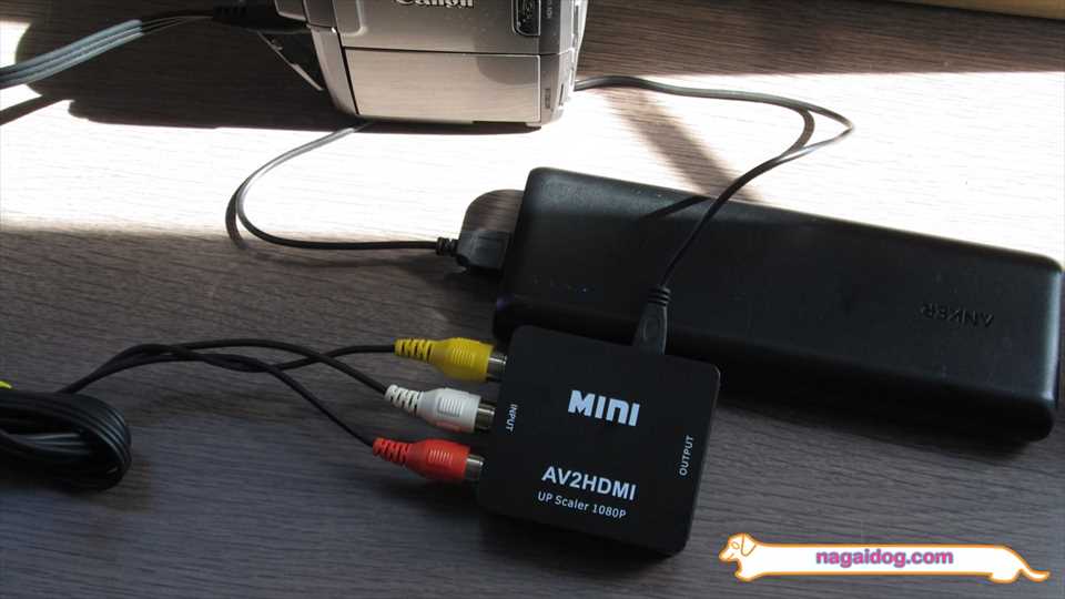 HDMI変換器を接続