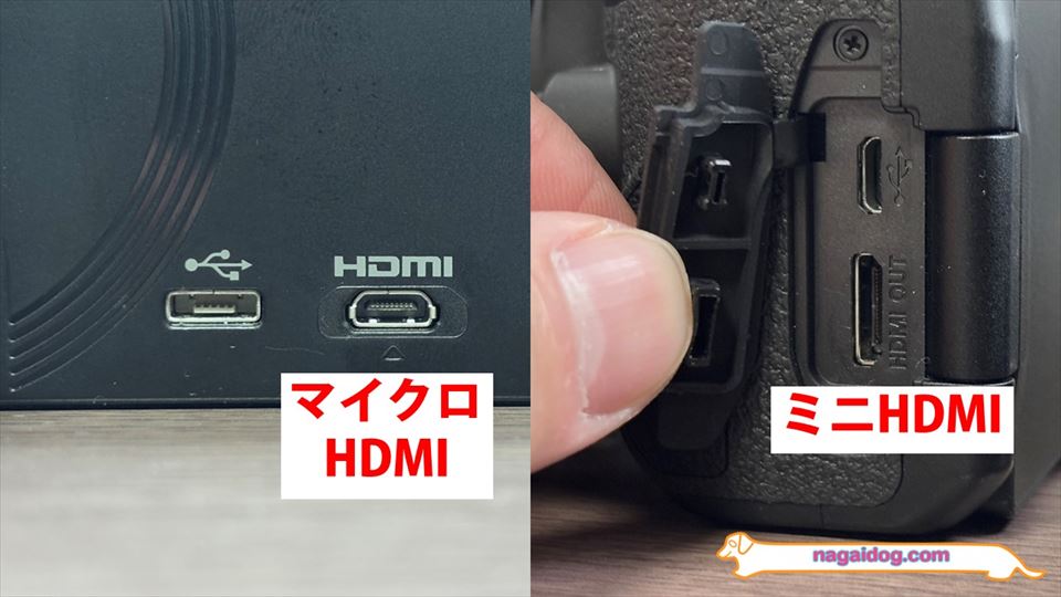 HDMI端子のサイズ